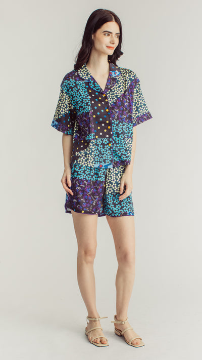 June Collection | Lavender Flora Shorts Set