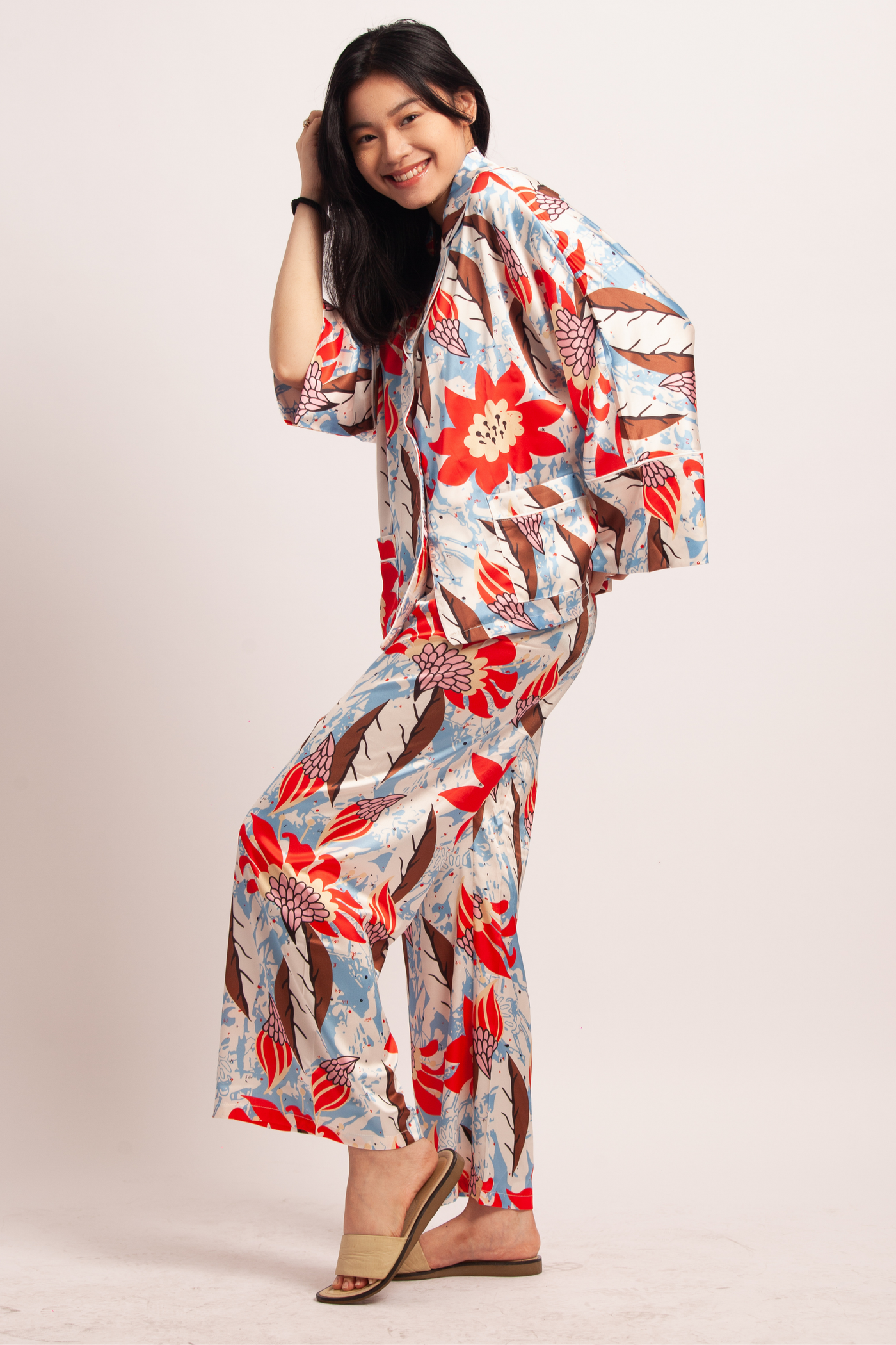 June Collection | Fire Flower Pajama Set